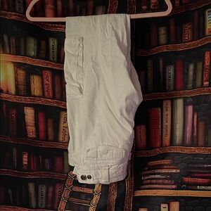 White Cargo Pants